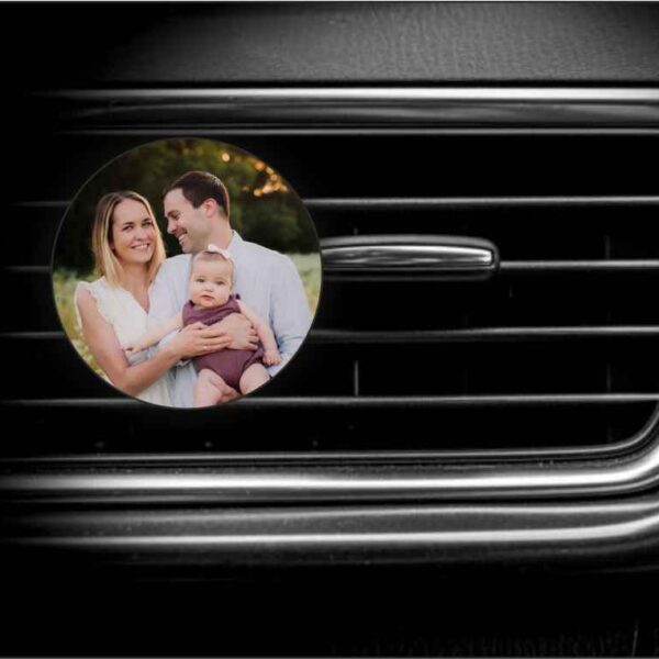 Personalised AC Vent Air Fresheners Round - 3 Refills